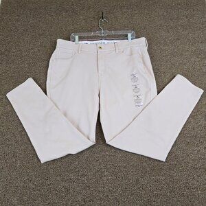 Tommy Hilfiger Bedford Skinny Jeans Sz 16W Pale Pink-NWT